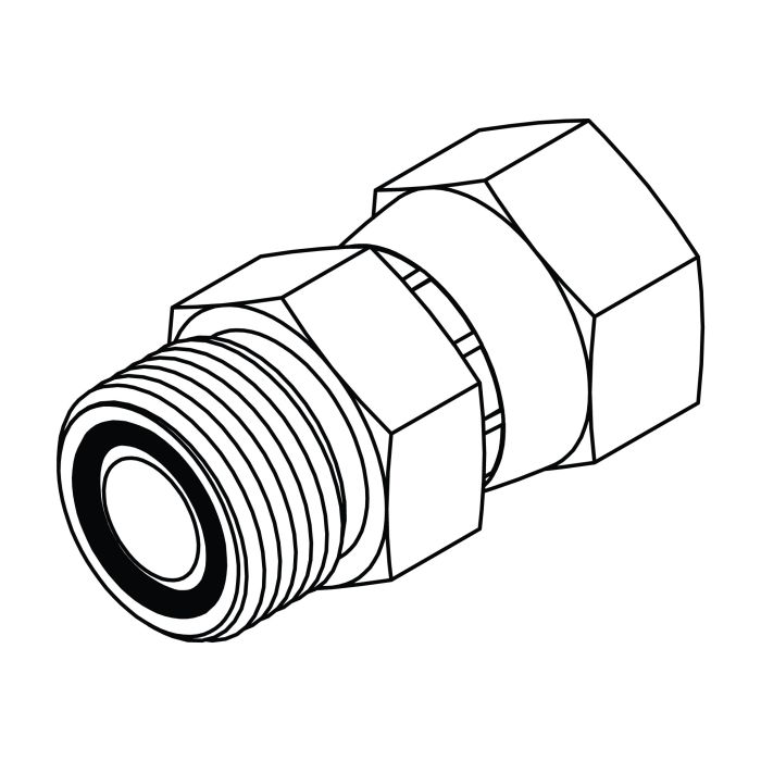 FS6402-10-10 Male ORFS to Female JIC Swivel