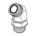 FS6802-04-03 O-Ring Face Seal Male to O-Ring Boss Male 45° Elbow