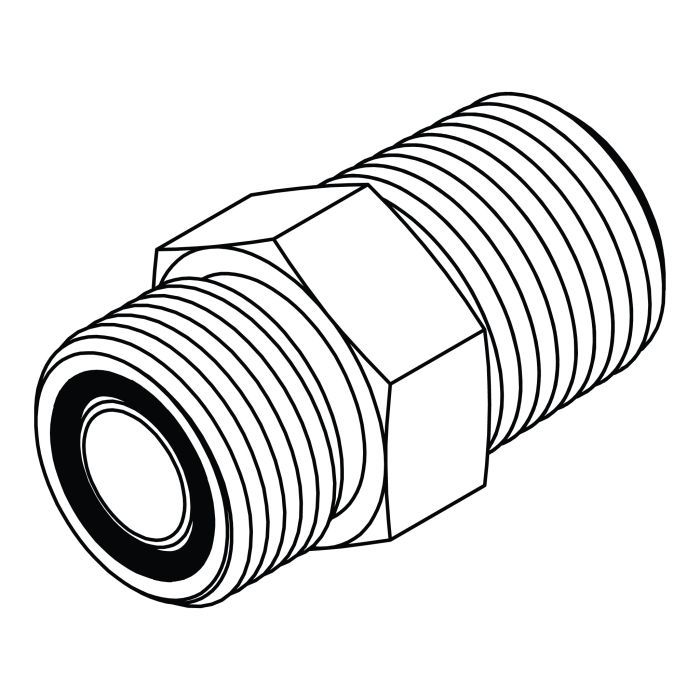 FS2404-06-06 – ORFS to NPTF Adapter (11/16-16 × 3/8-18)