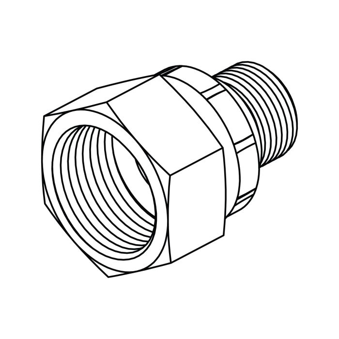 FS2406-16-12 ORFS Swivel to ORFS Reducer