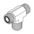 F2601-08-08-08 ORFS to Pipe Branch Tee